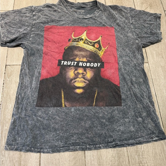 Men's The Notorious B.I.G. Trust Nobody Graphic T-Shirt Size Large - Picture 7 of 7